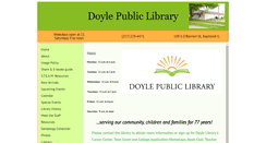 Desktop Screenshot of doylepubliclibrary.org